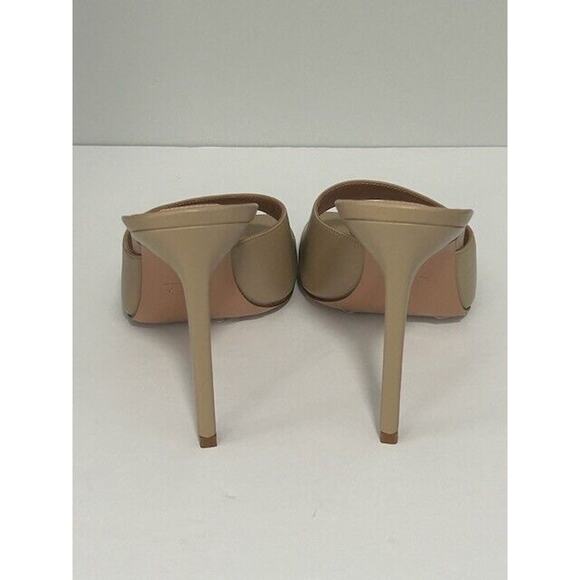 LITA by Ciara Mule Sandals Square Toe Stiletto Heels Leather Beige 42/11 NIB - Picture 7 of 9
